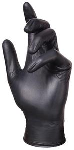 Melkershandschoenen zwarte nitril - Pak 10x100 st - Maat L, Verzenden, Nieuw