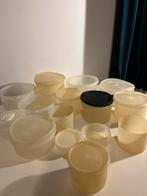 Vintage Bewaardozen Set, Ophalen, Gebruikt, Wit, Bus of Trommel