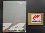 Martin Air map en sticker (N219), Ophalen of Verzenden, Gebruikt, Kaart, Foto of Prent