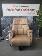 Staopstoel Goteborg Leder Creme met Topswing en Lumbaalsteun, Huis en Inrichting, Fauteuils, Minder dan 75 cm, Leer, Ophalen of Verzenden