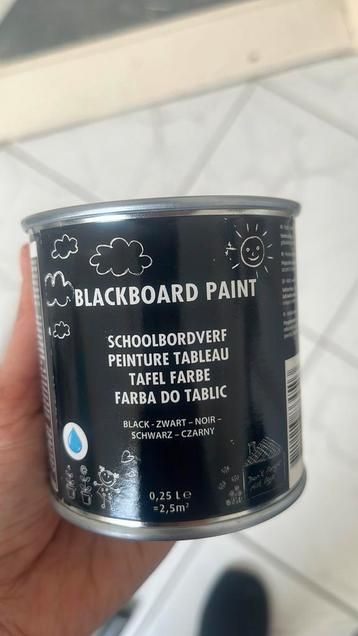 Nieuw! Blackboard paint verf zwart kleur
