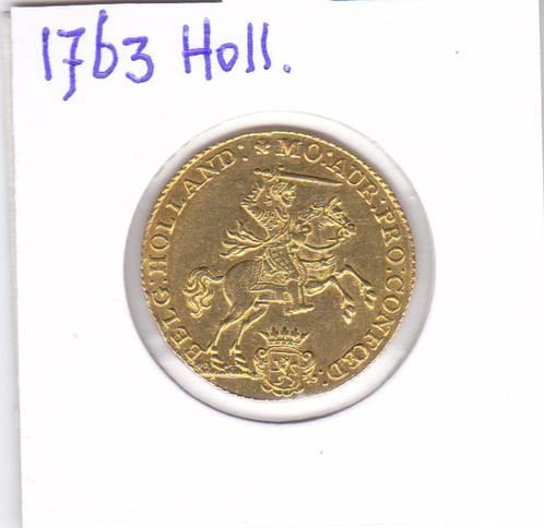 Gouden rijder 1763 Holland HOGE KWALITEIT, Postzegels en Munten, Munten | Nederland, Losse munt, Overige waardes, Vóór koninkrijk
