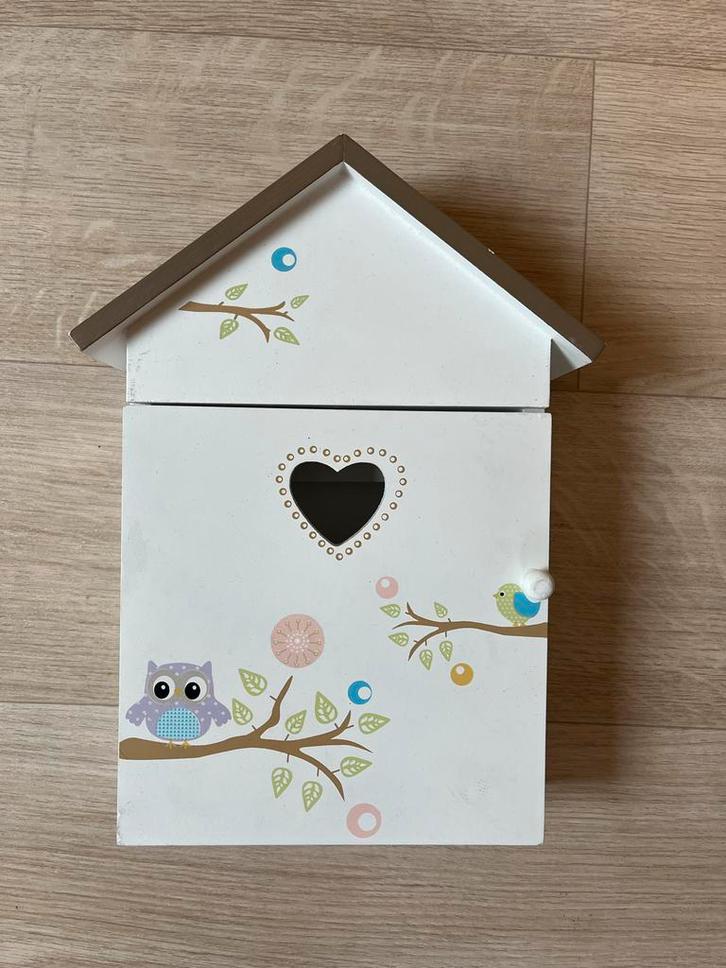 Sleutelkastje in huisvorm, Huis en Inrichting, Woonaccessoires | Kisten, Gebruikt, Minder dan 50 cm, 50 tot 100 cm, Overige houtsoorten