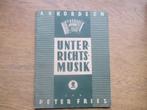 Akkordeon unterrichtsmusik -peter fries, Muziek en Instrumenten, Bladmuziek, Ophalen of Verzenden, Zo goed als nieuw, Les of Cursus