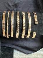 Set 7 delige goudkl open manchet Armbanden, Sieraden, Tassen en Uiterlijk, Armbanden, Ophalen of Verzenden, Nieuw, Goud