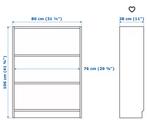 Billy boekenkast 80 cm breed wit, Ophalen, Met plank(en), 100 tot 150 cm, 50 tot 100 cm