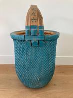 Vroeg antieke Chinese Rijstmand | Plukmand | Blauw, Huis en Inrichting, Woonaccessoires | Schalen en Manden, Mand, Ophalen of Verzenden