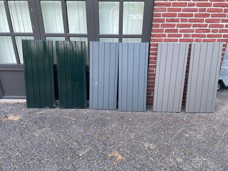 Hardhouten Raamluiken 6 stuks, Doe-het-zelf en Verbouw, Hout en Planken, Gebruikt, Plank, Overige houtsoorten, Minder dan 200 cm