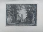 130 / Grote kerk van Joure  Gravure uit 1860 van J.L. Terwen, Antiek en Kunst, Ophalen of Verzenden
