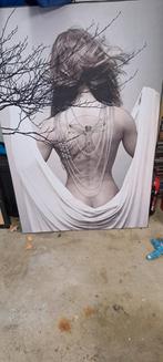 Mooie print van vrouw met parels en tattoo verkocht!!, Oorspronkelijke maker, Ophalen of Verzenden, 100 tot 125 cm, 75 cm of meer