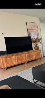 Teakhouten TV meubel, Ophalen, 50 tot 100 cm, Zo goed als nieuw, Minder dan 100 cm