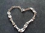zilveren schakelarmband met juweliers Keuren, Verzenden, Zo goed als nieuw, Zilver, Zilver