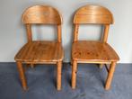 Set vintage grenen houten stoelen Rainer Daumiller Gina, Huis en Inrichting, Stoelen, Twee, Gebruikt, Bruin, Hout