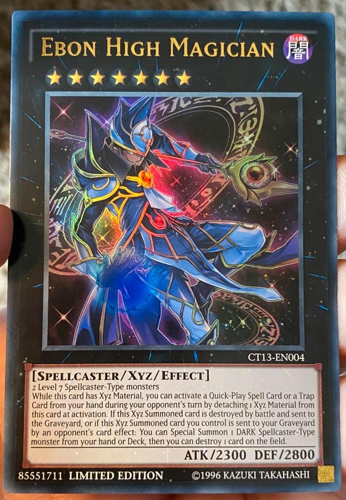 Yu-Gi-Oh! Ebon High Magician CT13 Tin Promo !, Hobby en Vrije tijd, Verzamelkaartspellen | Yu-gi-Oh!, Zo goed als nieuw, Losse kaart