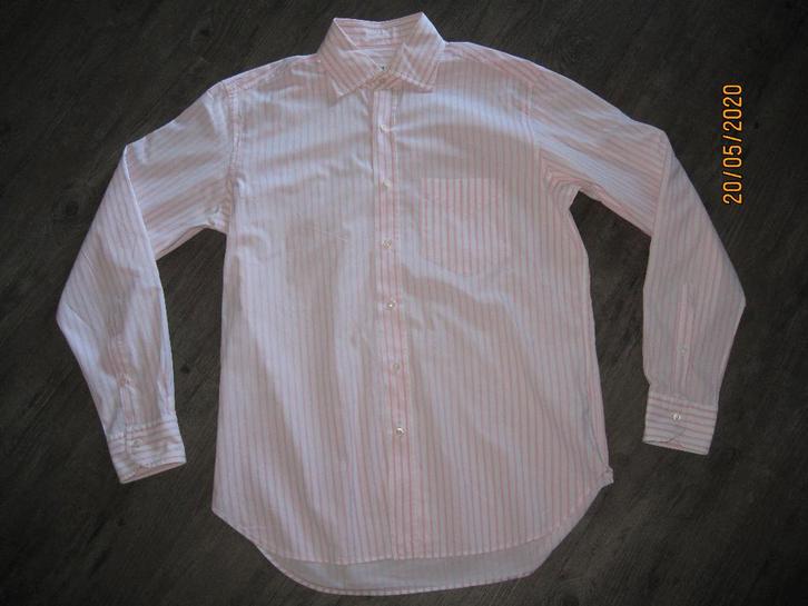 Orian per Dantendorfer roze gestreept overhemd maat L, Kleding | Heren, Overhemden, Gedragen, Halswijdte 41/42 (L), Roze, Ophalen of Verzenden