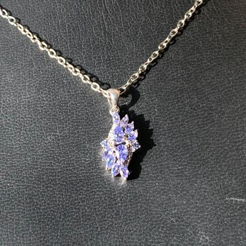 Tanzaniet hanger beschermt geluk intuïtie eigenwaarde uniek, Sieraden, Tassen en Uiterlijk, Kettingen, Nieuw, Zilver, Blauw, Met edelsteen