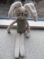 Konijn of konijntje van Hema wit velours blauw lijf, Ophalen of Verzenden, Gebruikt, Konijn