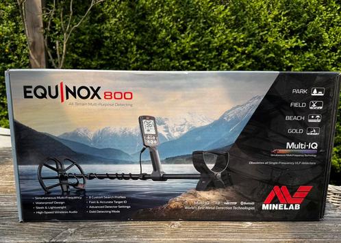 Minelab Equinox 800 | Topstaat | Waterdicht | Multi-IQ, Hobby en Vrije tijd, Metaaldetectors, Zo goed als nieuw, Minelab, Ophalen