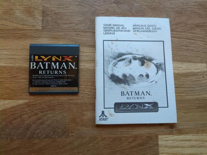 Atari Lynx Batman Returns, Spelcomputers en Games, Games | Atari, Gebruikt, Atari Lynx, Platform, 1 speler, Vanaf 7 jaar, Ophalen of Verzenden
