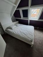 Tweepersoonsbed Ikea compleet, Ophalen, Gebruikt, Wit, Tweepersoons