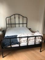 Zwart Bedframe, Huis en Inrichting, Ophalen, Zwart, Tweepersoons, Zo goed als nieuw