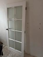 Binnendeur met glas en vakverdeling, Doe-het-zelf en Verbouw, Deuren en Horren, Ophalen, Gebruikt, 80 tot 100 cm, Binnendeur