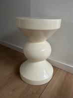 Zigzag kruk wit (cremewit) licht beschadigd, Huis en Inrichting, Woonaccessoires | Zuilen en Pilaren, Ophalen of Verzenden, Gebruikt