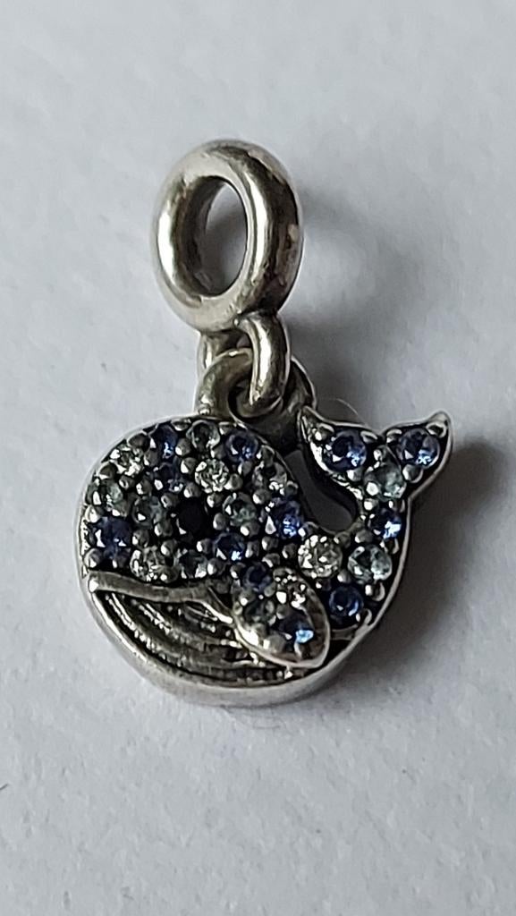 Originele Pandora Essence Me bedeltje walvis blauw, Sieraden, Tassen en Uiterlijk, Bedels, Pandora, Ophalen of Verzenden, Zo goed als nieuw