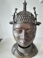 Yoruba koning Oba Nigeria brons, Antiek en Kunst, Kunst | Niet-Westerse kunst, Ophalen of Verzenden