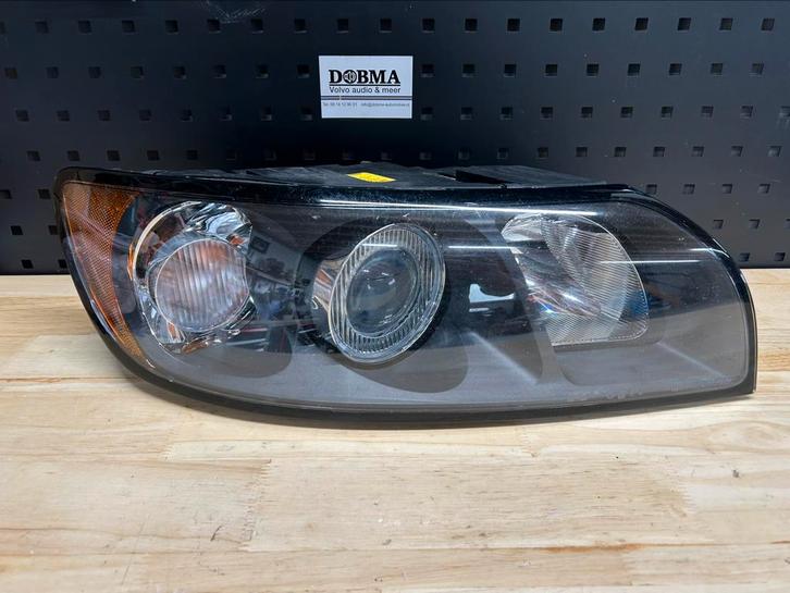Volvo S40 V50 koplampen met zwarte inlay halogeen, Auto-onderdelen, Verlichting, Volvo, Gebruikt, Ophalen of Verzenden