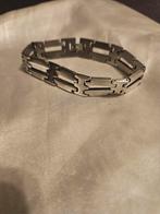 Zilverkleurige Armband - Stainless Steel, Sieraden, Tassen en Uiterlijk, Armbanden, Ophalen of Verzenden, Nieuw, Zilver, Staal