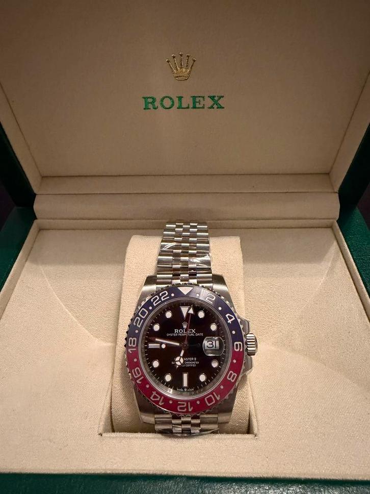 Pepsi Rolex GMT-Master II, Sieraden, Tassen en Uiterlijk, Horloges | Heren, Zo goed als nieuw, Rolex, Staal, Ophalen of Verzenden
