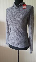 Nieuw! Grijze kanten coltrui van Vivien Caron XS 34 36, Verzenden, Nieuw, Lange mouw, Vivien Caron