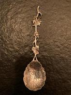 Antiek Zilveren Suikerlepeltje met Bloemmotief, Antiek en Kunst, Ophalen