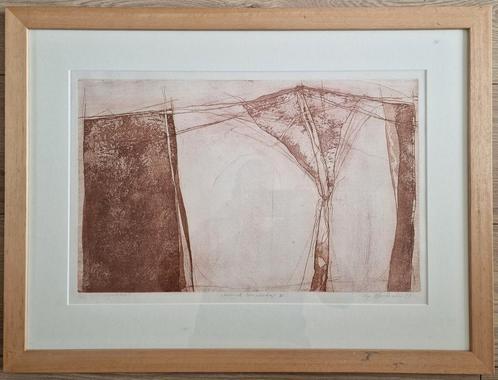 Age Hartsuiker ets Staand landschap oplage 2/25, Antiek en Kunst, Kunst | Etsen en Gravures, Ophalen of Verzenden