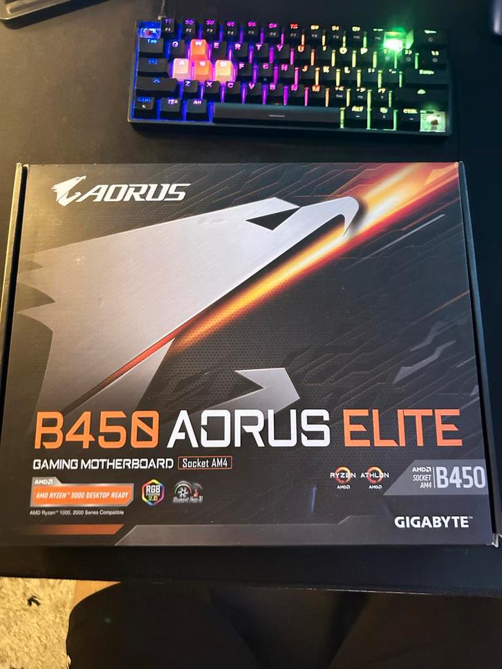 Aorus B450 Elite Moederbord - Perfecte Staat!, Computers en Software, Moederborden, Zo goed als nieuw, AMD, DDR4, Verzenden