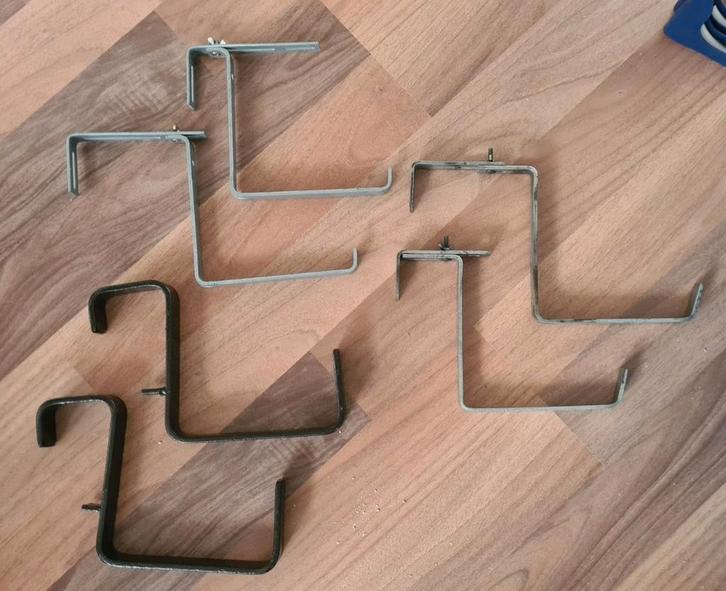 3 paar plantenbak ophanghaken voor balkon, Tuin en Terras, Bloembakken en Plantenbakken, Kunststof, Balkon, Minder dan 30 cm, Rond