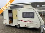 Trigano Rubis 340 2005; 2xtreinzit luifel; nette caravan, Caravans en Kamperen, Caravans, Overige typen, Schokbreker, Trigano