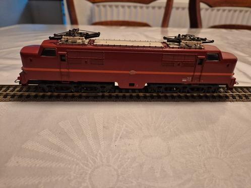 Lima NS 1220 bruine elektrische locomotief, Hobby en Vrije tijd, Modeltreinen | H0, Gebruikt, Locomotief, Gelijkstroom, Lima, Analoog