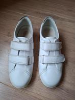 Witte Ecco sneakers klittenband maat 39, Verzenden, Gedragen, Wit, Sneakers of Gympen