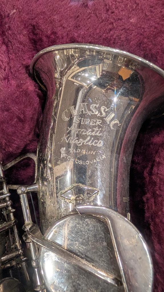 saxofoon, Amati, Muziek en Instrumenten, Blaasinstrumenten | Saxofoons, Gebruikt, Alt, Met koffer, Ophalen of Verzenden