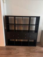 Kallax kast zwart, Ophalen, Gebruikt, 100 tot 150 cm, 100 tot 150 cm