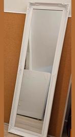 Witte Spiegel met Sierlijke Lijst - 29,5x129,5 cm, Ophalen, Minder dan 50 cm, 100 tot 150 cm, Zo goed als nieuw