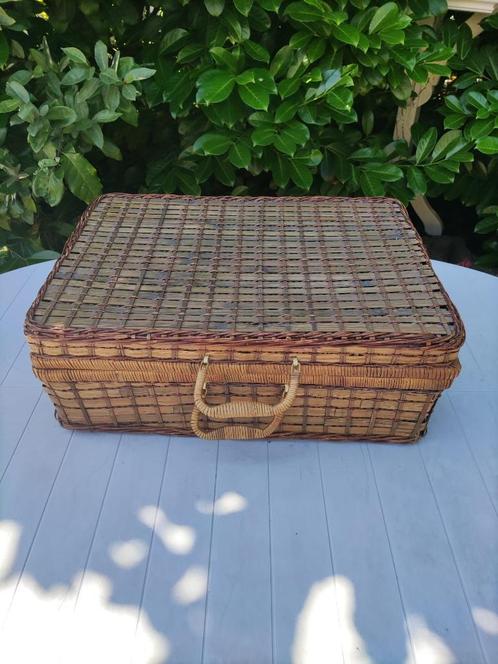 Rieten Picknick mand, Hobby en Vrije tijd, Picknickmanden, Gebruikt, Zonder inhoud, Ophalen of Verzenden