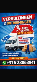 Ontruiming/verhuizen/transporteren, Verhuizen binnen Nederland