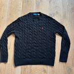 Donkerblauwe Ralph Lauren cableknit, Nieuw, Ophalen of Verzenden, Ralph lauren, Maat 48/50 (M)