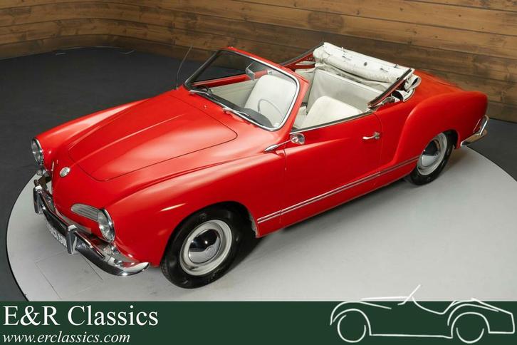 Volkswagen Karmann Ghia Cabriolet | Gerestaureerd | 1963, Auto's, Oldtimers, Bedrijf, Te koop, Open dak, Volkswagen, Benzine, Cabriolet