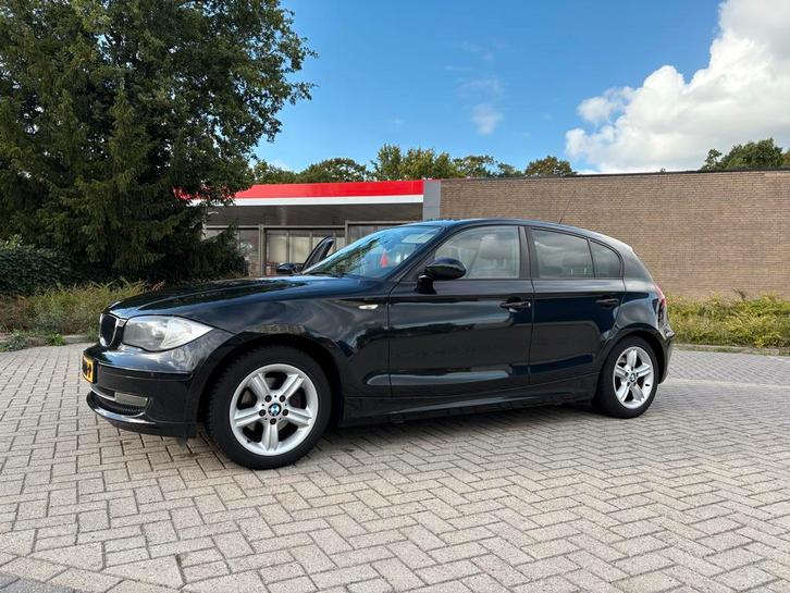 BMW 1serie 2008 (nieuwe motor 2017) leer panoramadak zwart, Auto's, BMW, Particulier, 1-Serie, ABS, Airbags, Airconditioning, Centrale vergrendeling