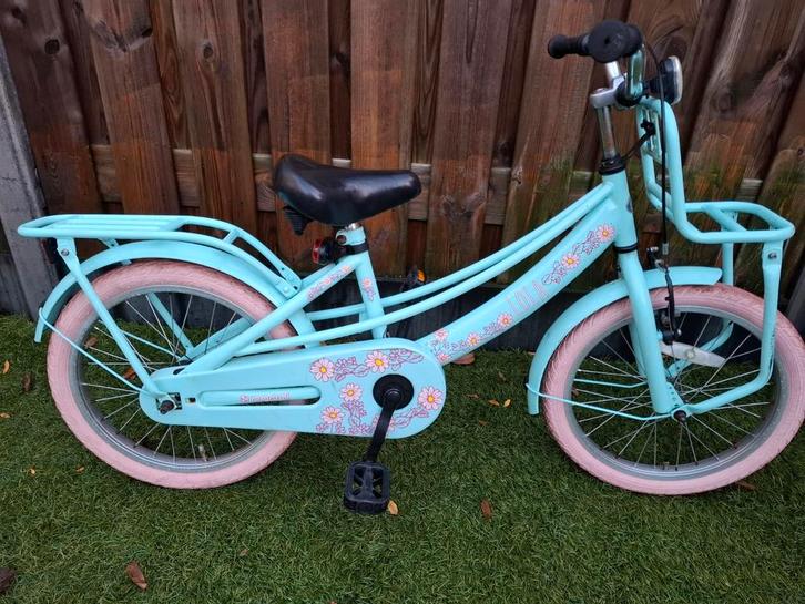 Meisjes fiets 18inch, Fietsen en Brommers, Fietsen | Meisjes, Zo goed als nieuw, 18 inch, Handrem, Ophalen