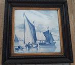 Porceleyne Fles antieke tegel met zeilschepen, Verzenden